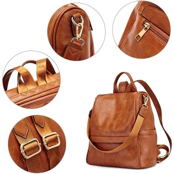 Womens Backpack Purse Fashion Large Shoulder Designer Bag For Women Travel - Picture 5 of 6